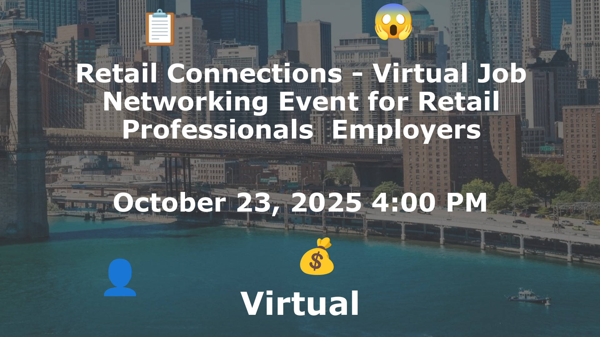 Retail Connections - Virtual Job  Networking Event for Retail Professionals  Employers event image